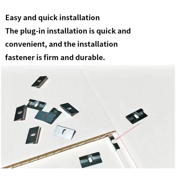 Contemporary Design PVC Plastic Ceiling Buckle Plate For Rural Ceiling Installation