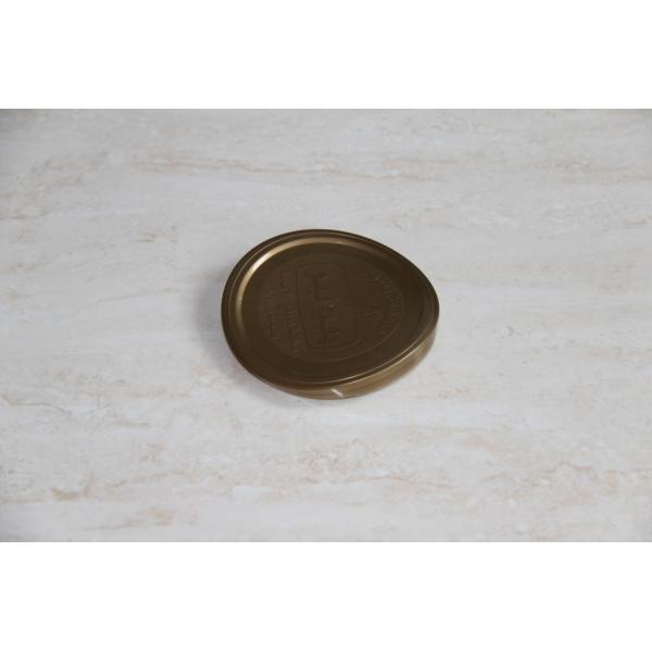 Крышка PE содружественного коричневого качества еды Eco пластичная с подгонянный выбивать логоса