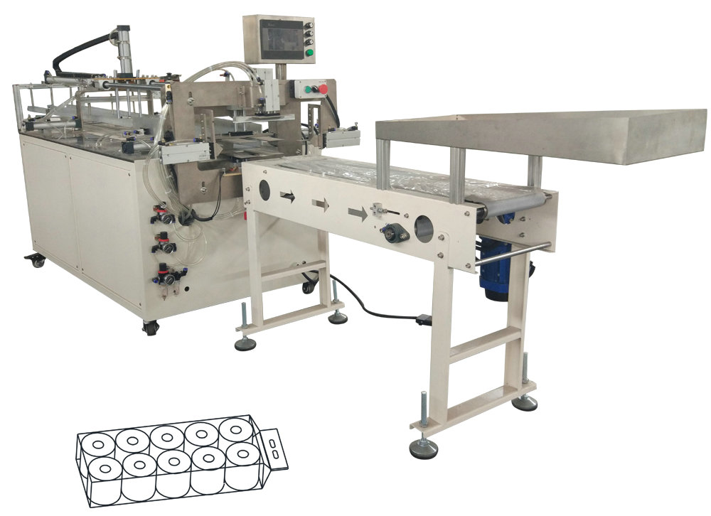 Производственная линия Multi Rolls туалетной бумаги PLC Xinyun плиссируя бумагу 18KW