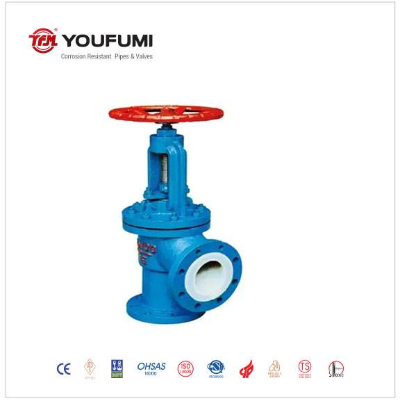 Handwheel Operated PFA Lined Globe Valve