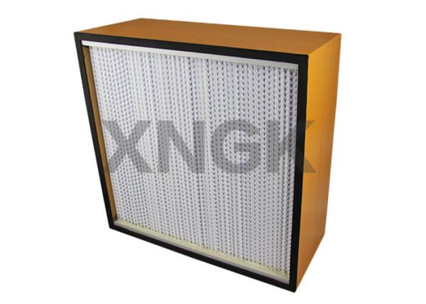 Plywood Particle Board Frame Cleanroom Hepa Filter 0.3 Micron For  Pharmaceutical Or Food Industries
