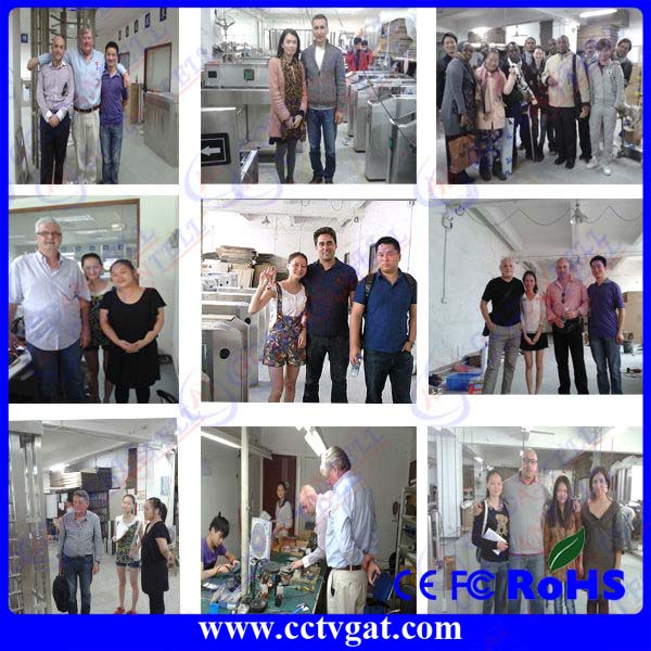 Half Height Security Turnstile Gate with IP54 Protection 30-40 Persons/Min and 550mm-600mm Passage Width