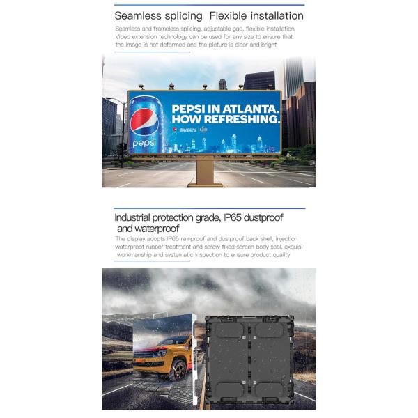 Водонепроницаемый футбольный светодиодный дисплей по периметру стадиона Рекламный светодиодный экран IP65