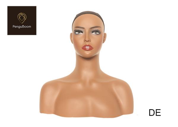 Height 42cm Competition Mannequin Head With Shoulders Female