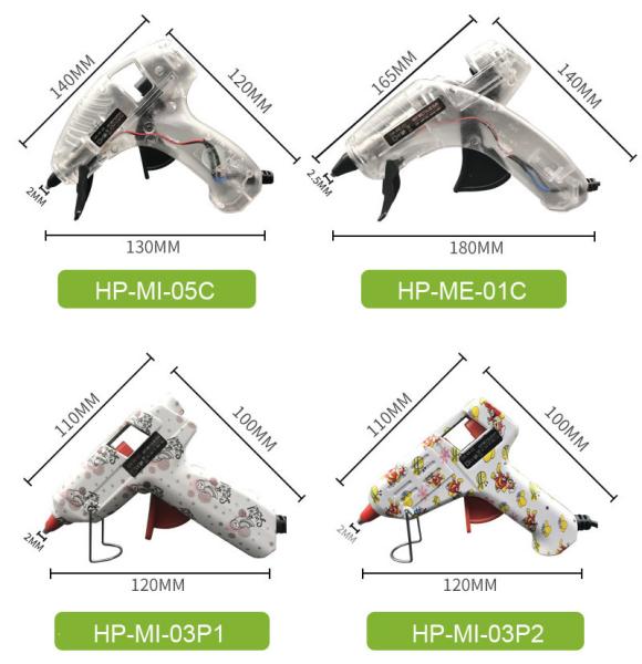 Electric Anti-drip Hot Melt Glue Gun Mini 7mm 11mm wtih Stands for kids Children hobbies DIY material tools UL ROHS PSE