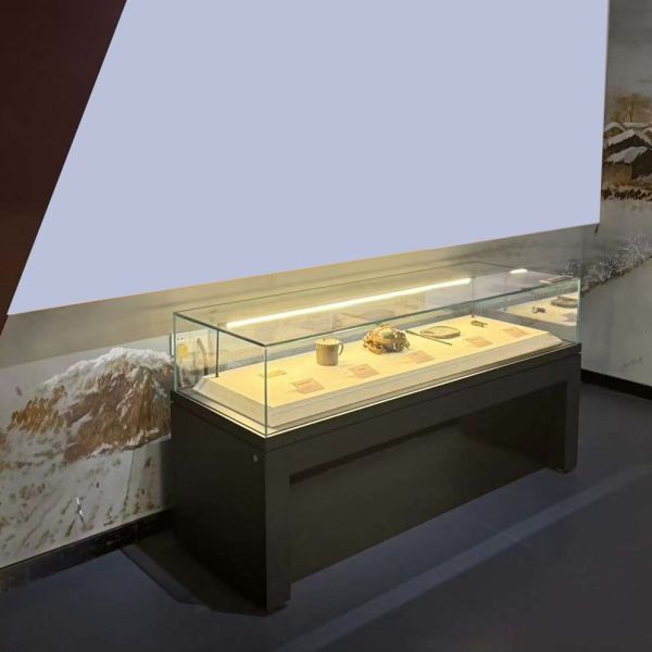 Versatile Table Display Cabinet with Customizable Microenvironment Control System