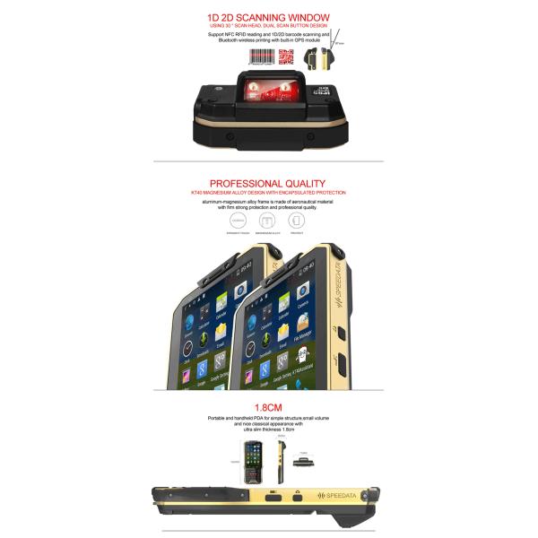 андроида прибора 4G LTE PDA блок развертки штрихкода Handheld портативный с двойной SIM-картой