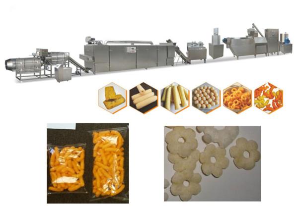 120-500kg / H Corn Puff Extruder Machine For High Speed Puff Snack Extruding