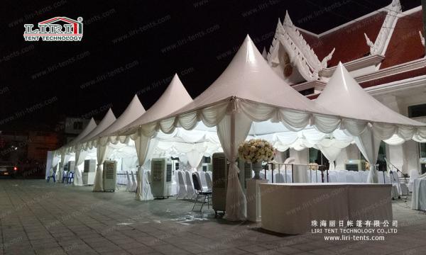 Hajj Pagoda Tent / Ramadan Tent with High Peak  Tents for Catering and Stay Place