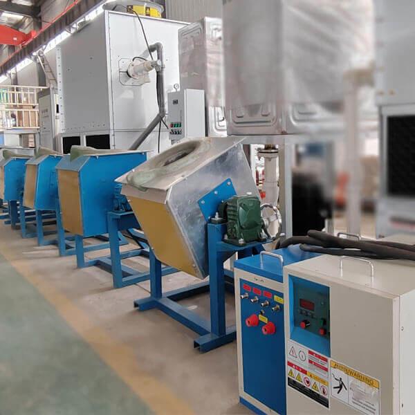 High Capacity Induction Melting Furnace 100% Duty Cycle Steel iron copper aluminum1-100kg