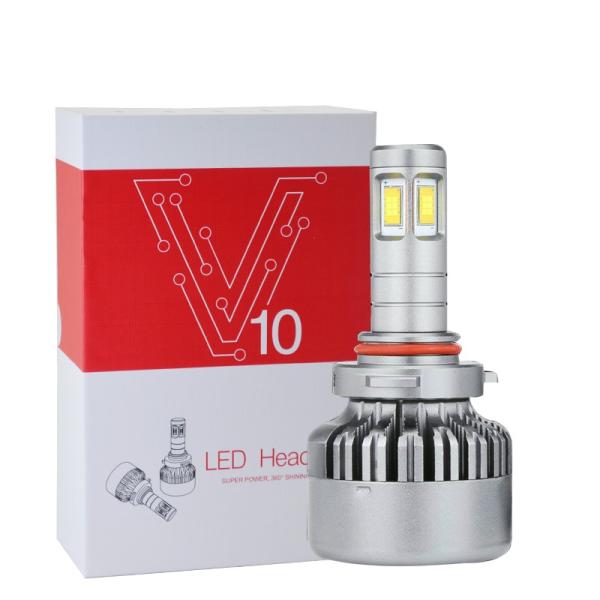 3000K H8 / H9 / H11 Car LED Headlights V10 DC 12 - 24V 120W High Power