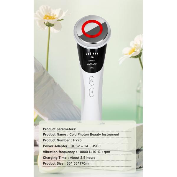 Hot Cold Compress And Red Light Therapy Micro Current Face Device Electric Heating 3W