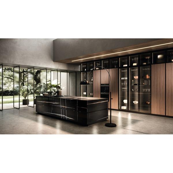 Современные на заказ высокоблестящие лаки роскошные современные кухонные шкафы