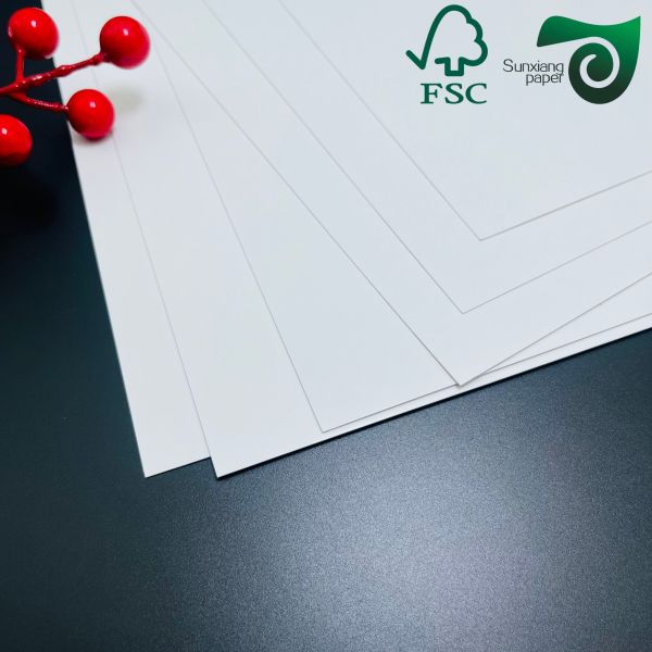 FSC Certified 350g C1S Art Board Custom Sheet Sizes For Greeting Cards  Premium Packaging