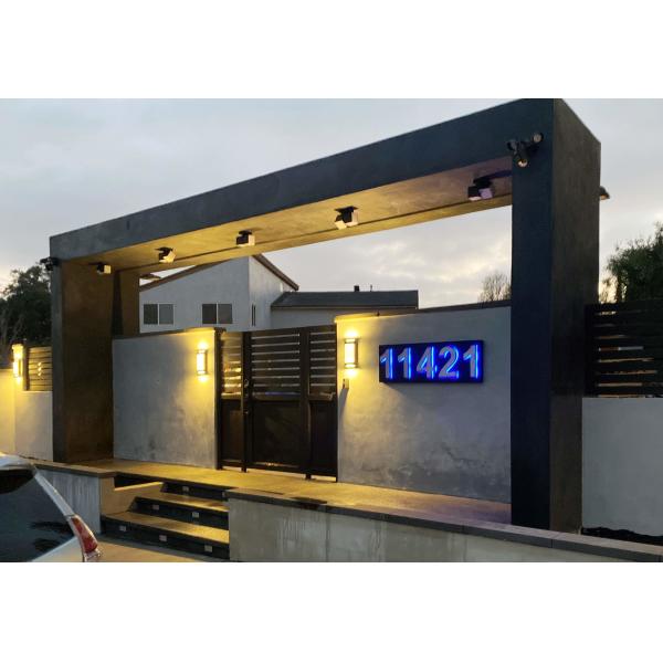 Номерные знаки DC12V двери гостиницы знака числа дома зеркала золота