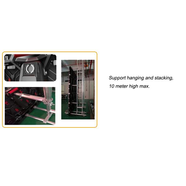 500x500mm Indoor Rental LED Display 10 Seconds Installation Die Casting Aluminum