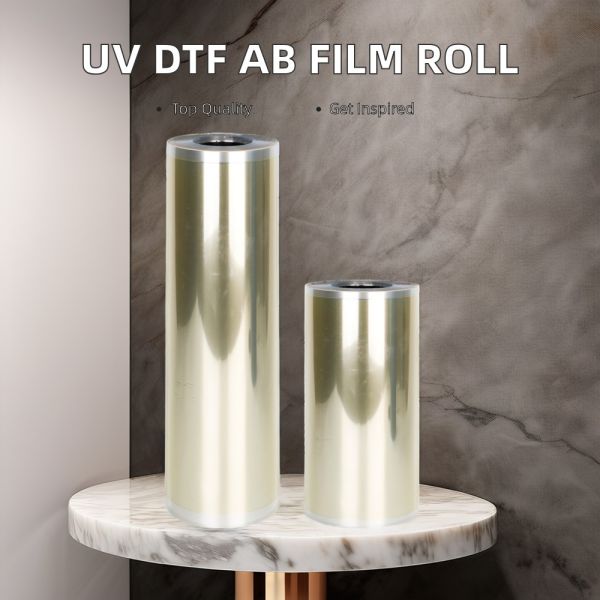 UV DTF a B Transfer Film Roll High-Temperature AB PET Sticker Film for Textiles Digital Printing with Heat Transfer Function
