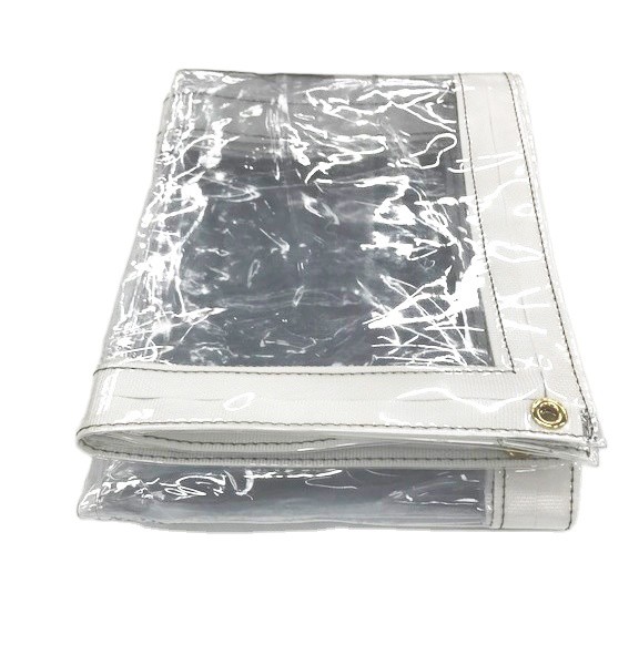 Waterproof Anti-Aging Mildew Proof PVC Vinyl Sheet Clear PVC Tarpaulin for Balcony Enclosure