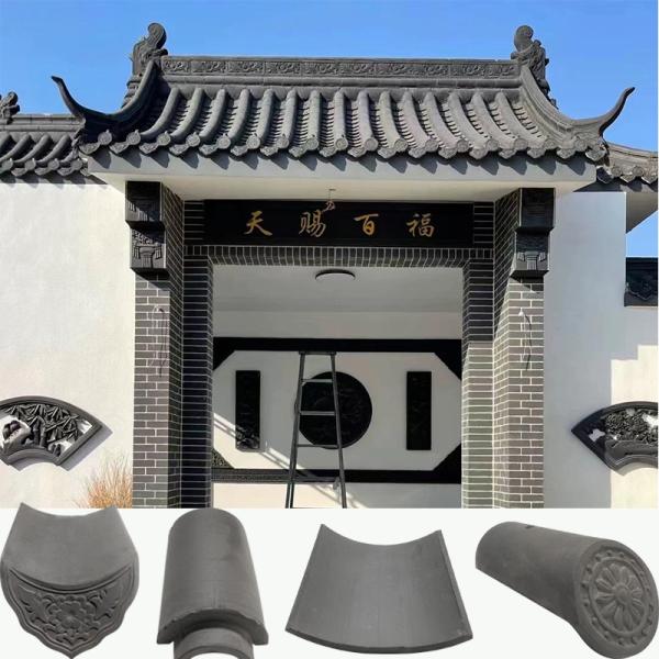 Authentic Chinese Traditional Clay Roof Tiles Pagoda Roof Materials
