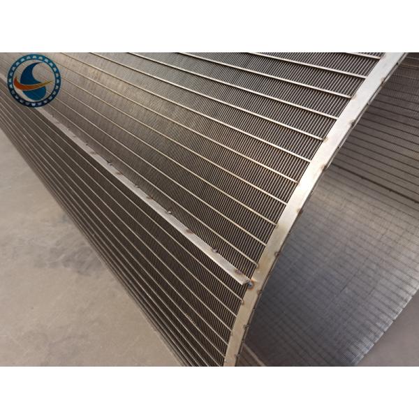 304 Ss Slotted Wedge Wire Screen Pipe For Mineral Aggregate Processing