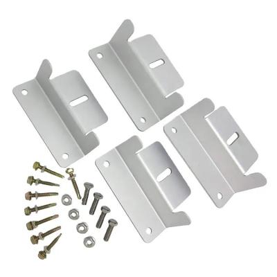 Natural Silver or Black Hot-dip Galvanized Solar Panel Mounting Z Bracket Kit for RV System