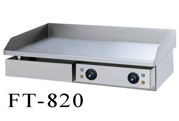 Table Top Restaurant Cooking Equipment Smooth / Ribber Stainless Steel Electric Griddle