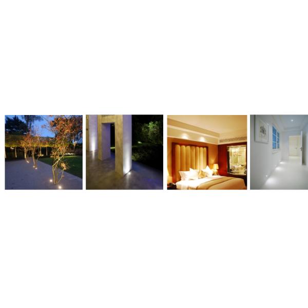 Светодиодные подземные фонари 3W IP67 12V RGB LED Внешний вихревой свет Путь похороненная лампа