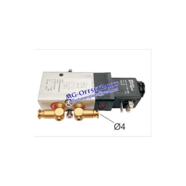 61.184.1311, HD 4/2-WAY VALVE, HD SM74 SM52 SM102 VALVE,24V, GOOD QUALITY IMPORT PRINTING MACHINES SPARE