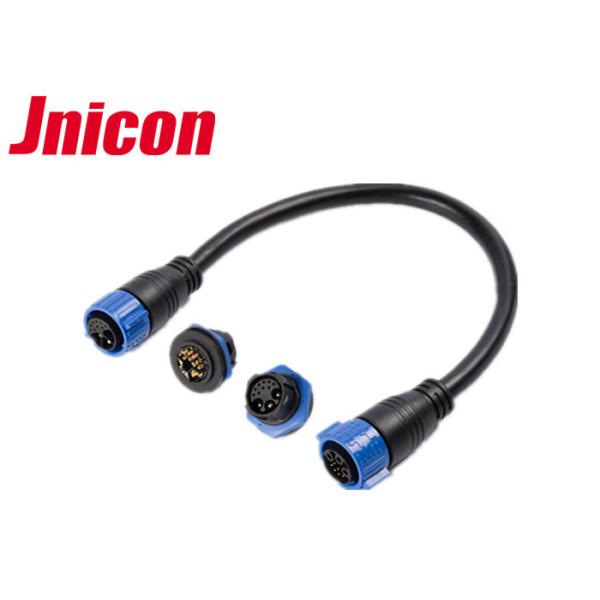 High Current Waterproof Data Connector , 12 Pin Waterproof Connector Plug Lock