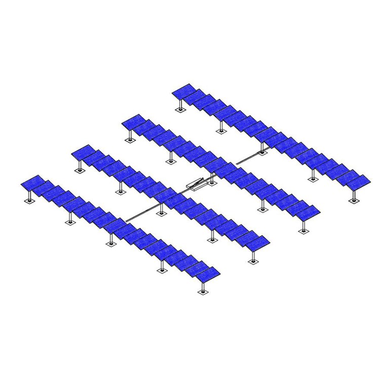 2KW-20KW Single Axis Solar Trackers 0.5kN/M2 Single Axis Sun Tracker