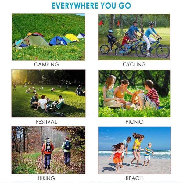 Wholesale Custom Lightweight Pocket Beach 2m Breathable Camping Sitting  Mat