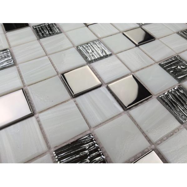 304x304mm Pared interior de vidrio Piscina mosaicos para decoración y proyecto