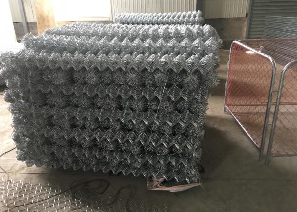6'x9.5' construction chain link fence 2⅜x2⅜(60mmx60mm) chain mesh aperture tubing 38mm x 16 ga wall thick