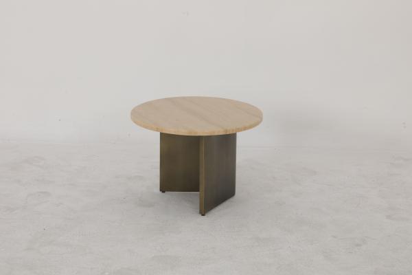 Tabela final de aço inoxidável de mármore natural com acabamento de bronze personalizável