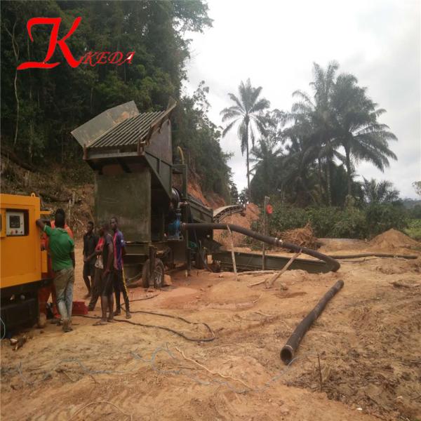keda gold and diamond mining equipment gemstone gold trommel wash plant with long clay scrubber