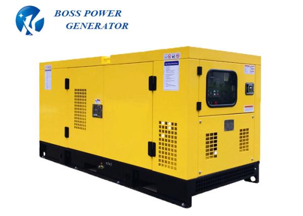 Soundproof Quanchai Diesel Generator , Diesel Fuel Generator Spray Coating Surface