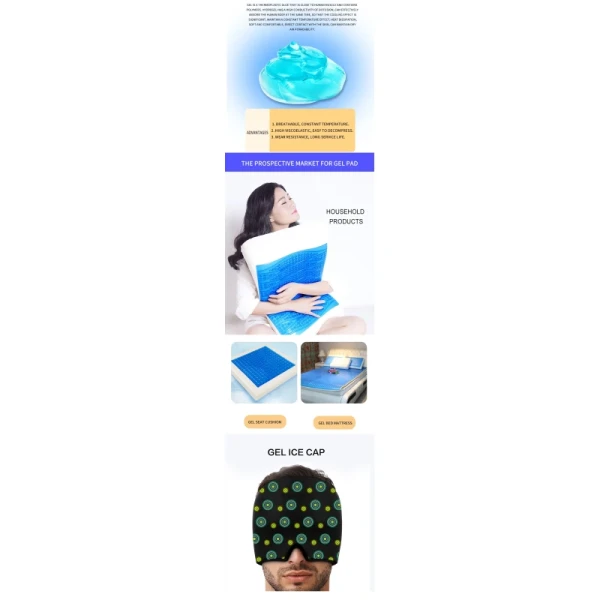 Rectangle Gel Foam Motorcycle Seat Cushion Anti Slip Cool Gel Pad Mat for OEM Orders