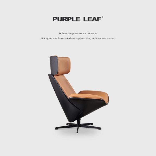 Arm Chair Modern Living Room Furniture Swivel Leather Accent Sofa Chair Lounge Chaise Chair Ottoman Version Included