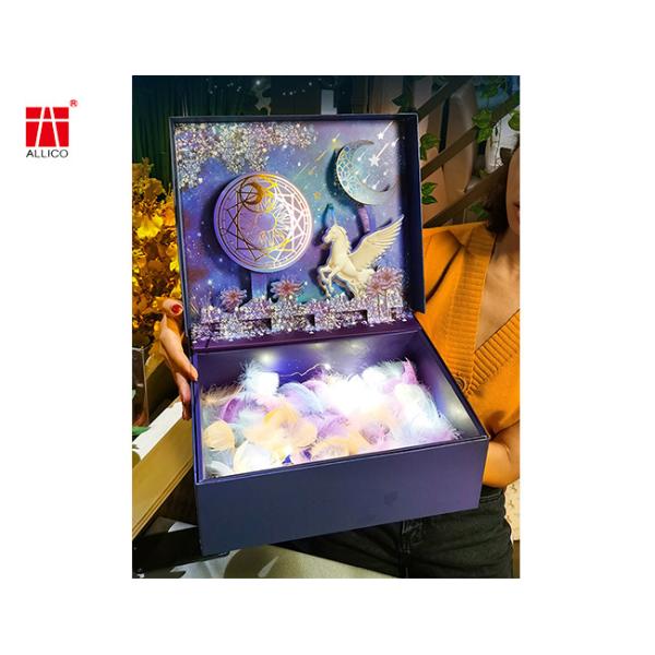 Коробка большого закрытия ленты ящика для хранения подарочной коробки магнитного упаковывая для подарка на день рождения