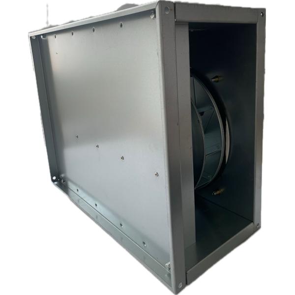 Wide Operating-Temp Ec Rectangular Duct Fan For Mineral-Processing Plant Exhaust