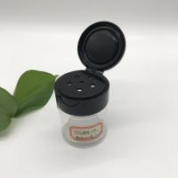 mini pots vides transparents de l'épice 70ml avec le trou dans la couverture, bouteilles en plastique de nourriture