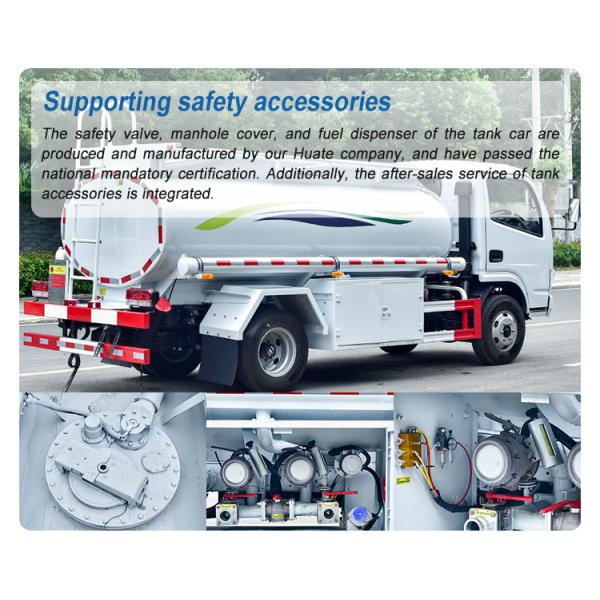 Camión de tanque de combustible de tamaño pequeño de capacidad de 3000L Vehículo de almacenamiento de aceite Camión de tanque