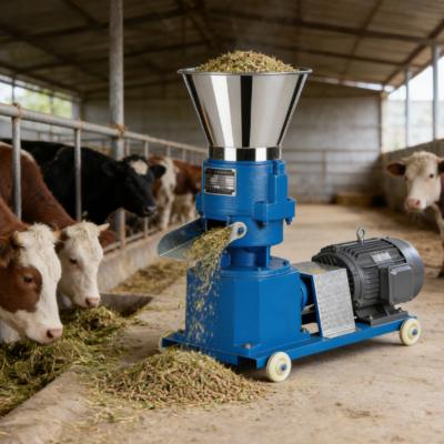 Wear Resistant High Density Feed Pellet Making Machine For Animal Feed
