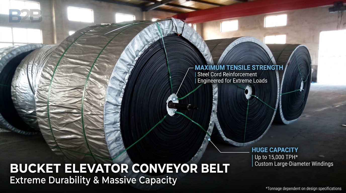 EP Polyester Nylon Fabric Core Material Belt used for Cement Plant