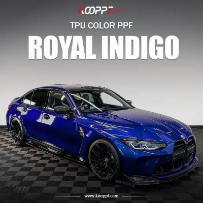 Royal indigo TPU Car Color Film Self Healing PPF Wrap 7.5mil K-022