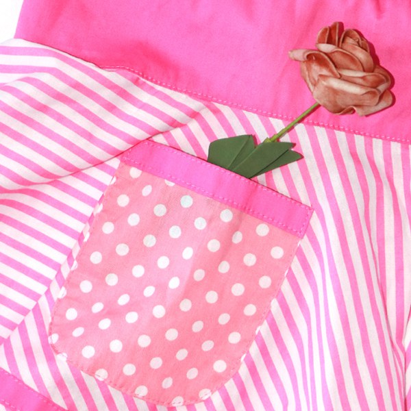 Parent Child Pink Cute Polyester Kitchen Cooking Apron