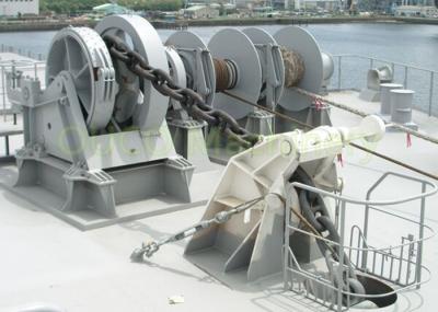 High Stability Marine Deck Winches , Fixed Type Hydraulic Anchor Winch
