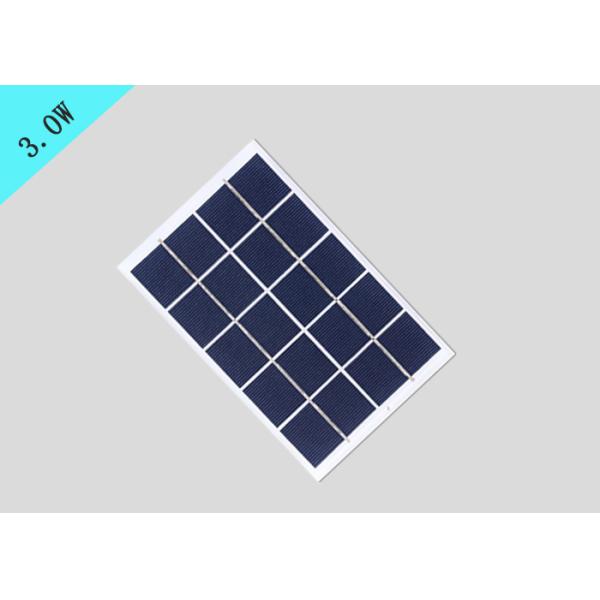 3.0W Mono Cell Solar Panel , Glass Laminating Solar Cells PV System CE Approved