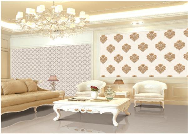 Home Living Room PVC Vinyl Wallpaper Anti - Static For Decoration , Free Samples