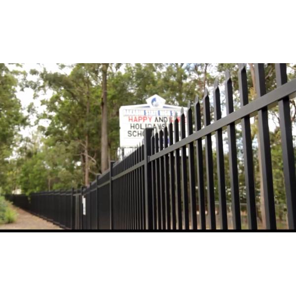 professional galvanized steel picket fence / temporary steel fence panel